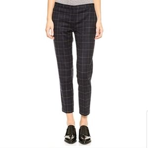 Theory | windowpane wool navy pant -sz 2-